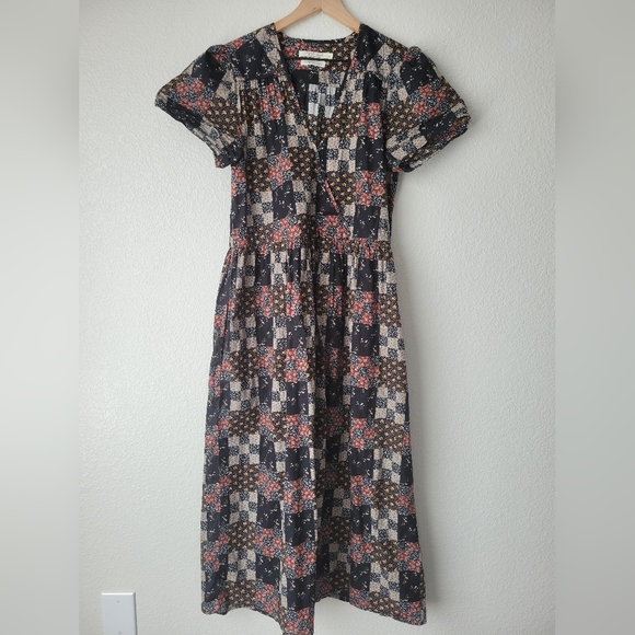 Christy Dawn the dawn dress in harvest patchwork, medium - Picture 6 of 8